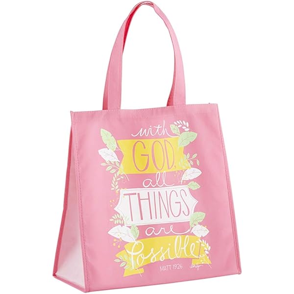 PINK GOD ONLY KNOWS SHOLDER TOTE BAG
